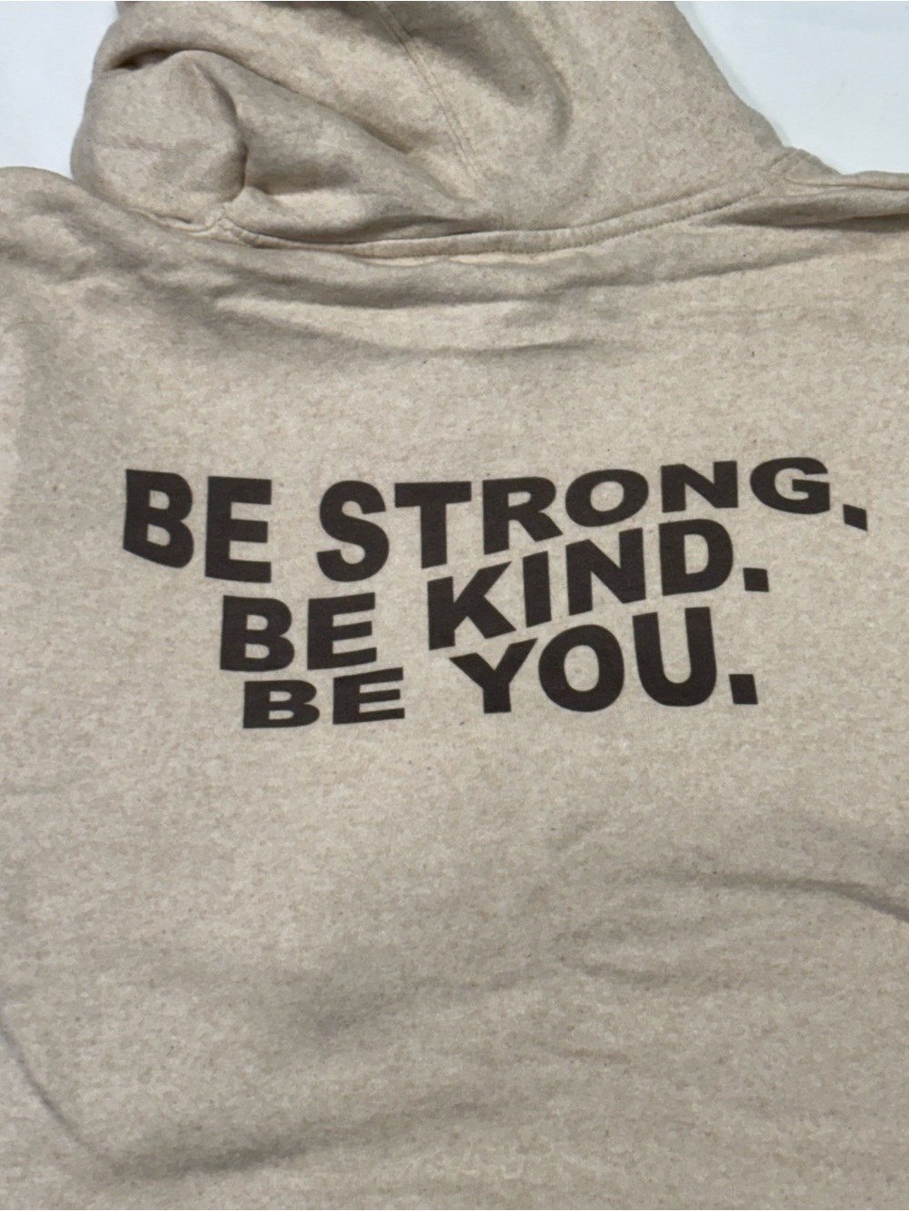 Be You Beige Men's Hoodie Sweatshirt
